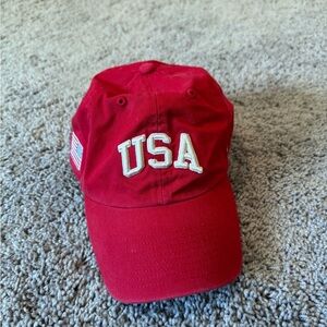 47 brand USA patriotic dad hat strap back adjustable unstructured red